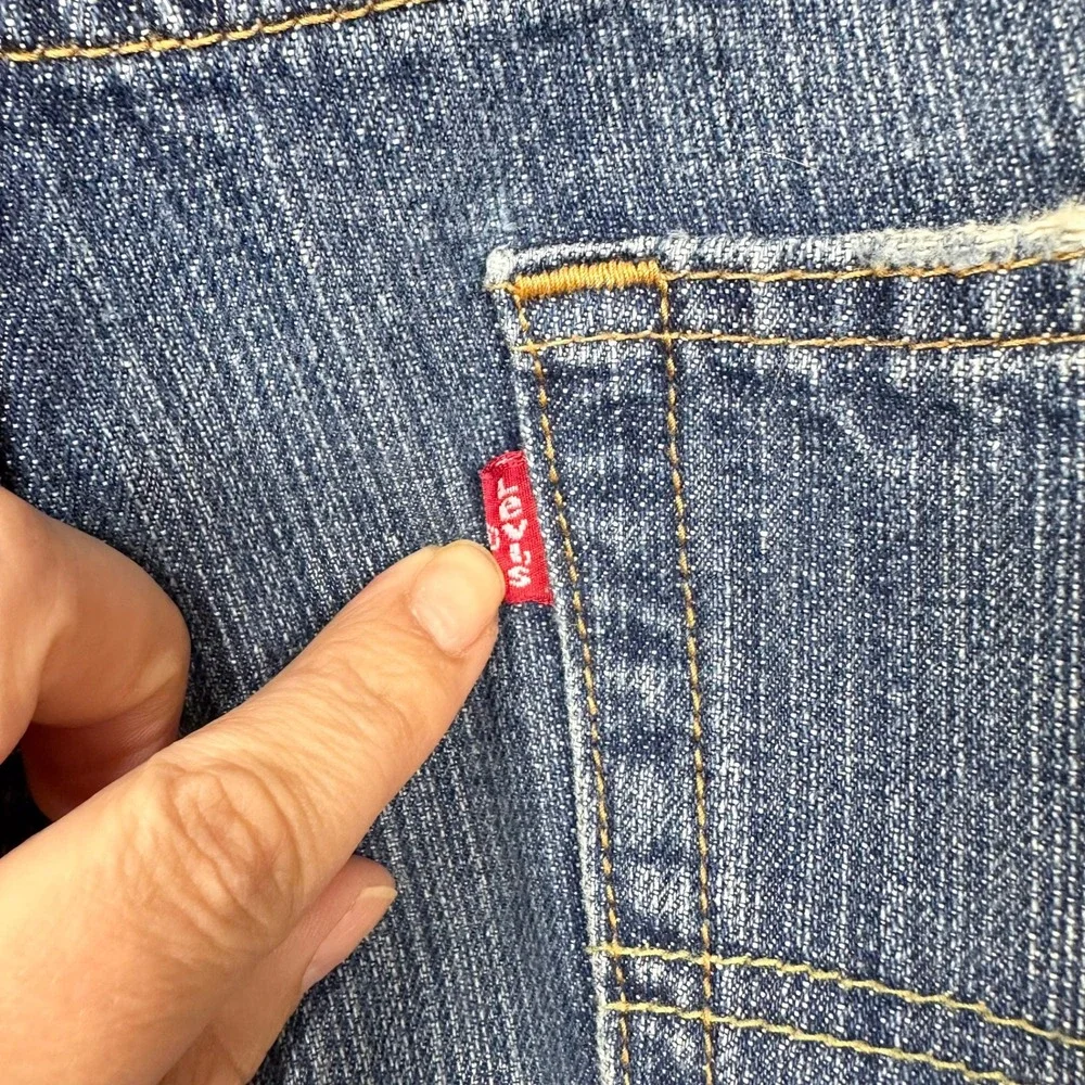 Levi's 559 Relaxed Straight Jeans Mens 44x32 Blue Medium‎ Wash Denim Cotton